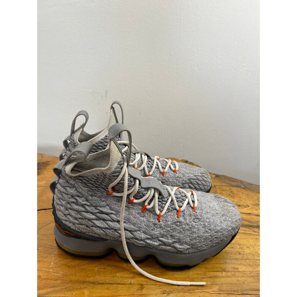 Nike GS Nike Lebron James Youth Boys 6.5 Grey/Orange Sneaker 922811-080